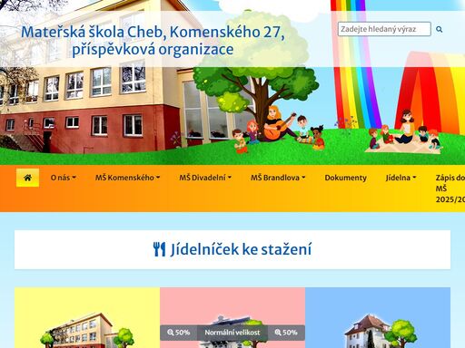 mateřská škola cheb, komenského 27, pří­spěvková organizace