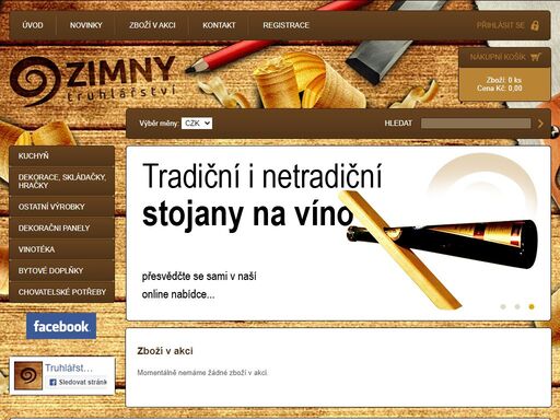 truhlářství zimny - vyrábíme bytove doplňky, potřeby pro chovatele a vinotéky.