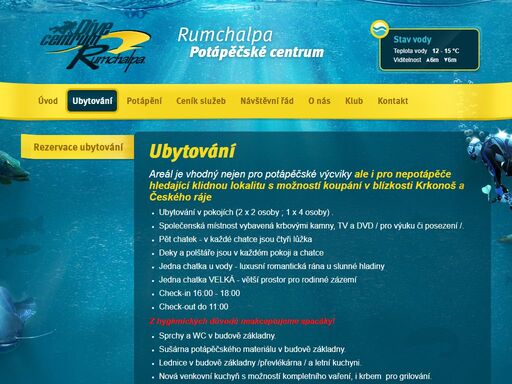 jedna z nejhezčích potápěčských lokalit v české republice s vlastním zázemím, ubytováním a potápěčským klubem.