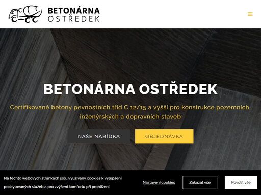 betonárna ostředek - certifikované betonové směsi pevnostních tříd c 12/15. specializujeme se na betonové směsi určené k lití. pro vaší potřebu zajistíme i přepravu betonu.