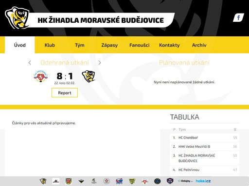 oficiální stránky hokejového klubu hk žihadla moravské budějovice