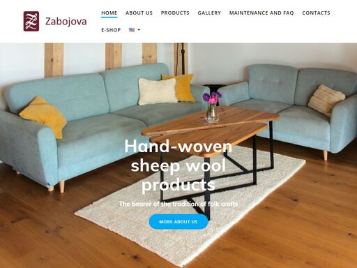 we make carpets, bed covers, cushions and headrests from natural uncoloured sheep wool. our products are manufactured using a unique technology on hand looms.