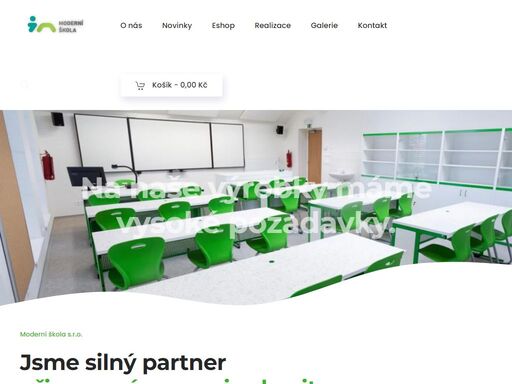 moderní škola školní kancelářský nábytek stoly židle lavice
