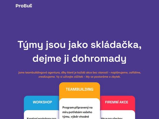 teambuildingové a firemní akce na míru. praha/brno/ostrava/olomouc. klasický, zážitkový teambuilding, team spirit, firemní akce, aktivity.