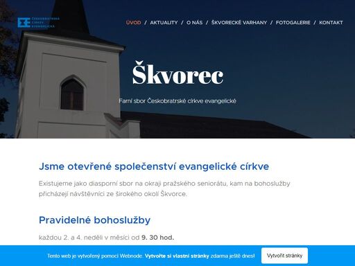 farní sbor českobratrské církve evangelické škvorec
