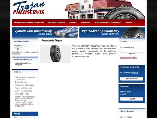 bohatá nabídka celoročních pneumatik. pneuservis trojan nokian dunlop goodyear  matador barum pirelli myčka kol