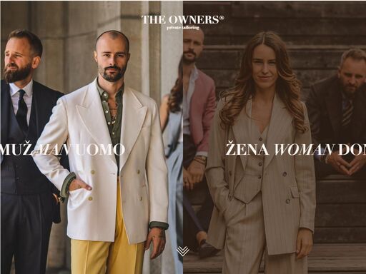 jsme krejčovský ateliér the owners, který šije na míru metodou made to measure. je pro nás důležitý každý detail saka, stejně jako vztah s našimi zákazníky.
nezáleží na tom, zda jste si přišli pro první košili, pátý oblek, nebo šaty. vždy dostanete tu nejvyšší možnou kvalitu a prvotřídní zážitek.