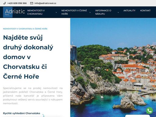 prodej apartmánů, vil a pozemků v chorvatsku za skvělou cenu. vynikající lokace blízko moře a výhodná investice do nemovitostí. kontakt na tel:+420608056566 nebo e-mail: siroky@adriaticreal.cz