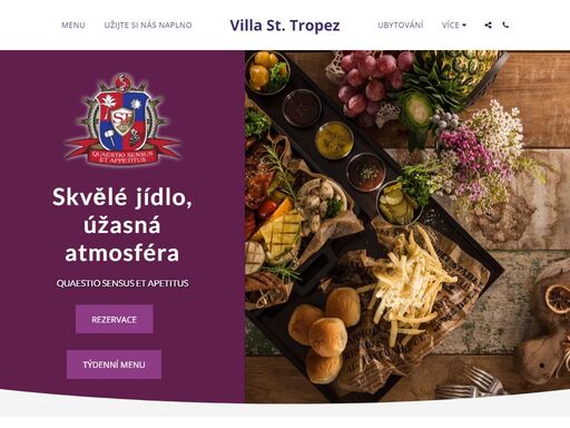 villa st. tropez - skvělé jídlo,
úžasná atmosféra