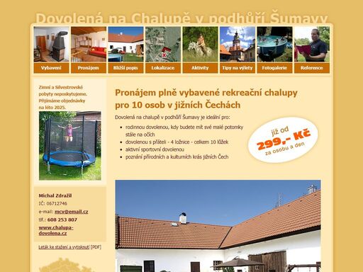 ideální dovolená v jižních čechách pro rodiny s dětmi a aktivní sportovce a turisty.
