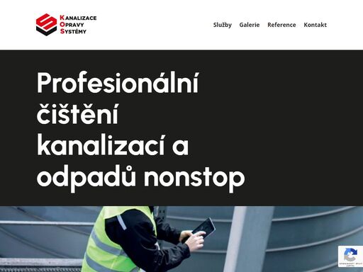 kosjm nabízí nonstop čištění kanalizací a odpadů, údržbu výměníků, kamerové prohlídky, trasování úniku vody a další služby v oblastech vodo-topo-plyn-solár.