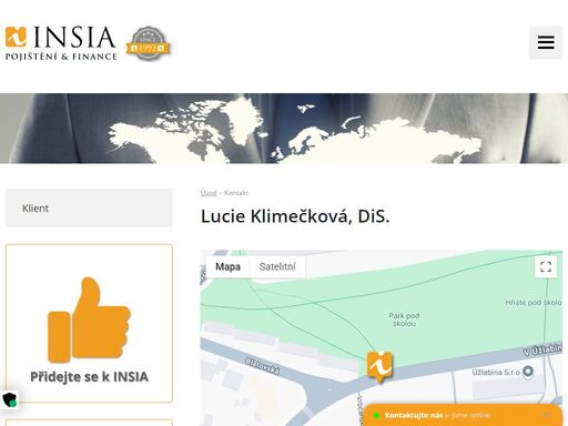 insia a.s. praha. jste makléř nebo zájemce o pojištění? kontaktujte naše specialisty nebo se na nás obraťte přes kontaktní formulář.