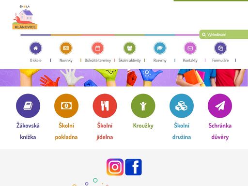 oficiální webové stránky zš klánovice, masarykova.