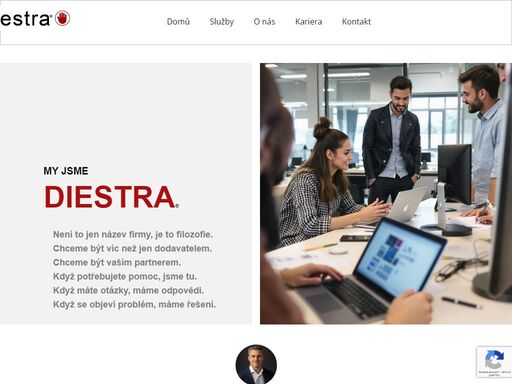 diestra consulting cz, s.r.o. - správce počítačových sítí se zaměřením na business continuity, ochranu dat, servisní podporu uživatelům.