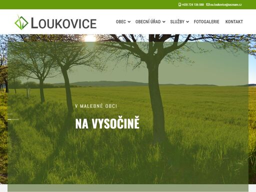 stránky obce loukovice.