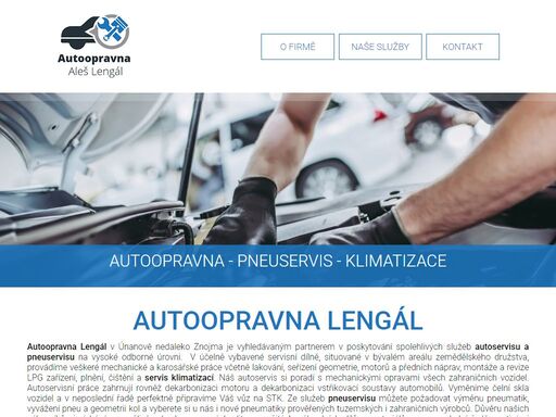autoservis a pneuservis v únavově u znojma poskytující komplexní služby autoservisu a pneuservisu ve špičkově vybavené dílně.