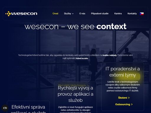 hledáte stabilního a pokrokového partnera pro tvorbu digitálních řešení a vývoj aplikací? spojte se s odborníky ze společnosti wescon.