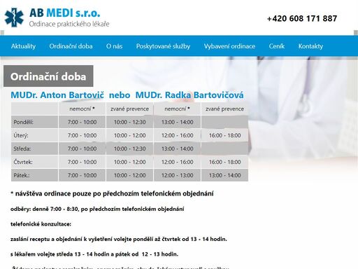 ab medi s.r.o. - ordinace praktického lékaře.