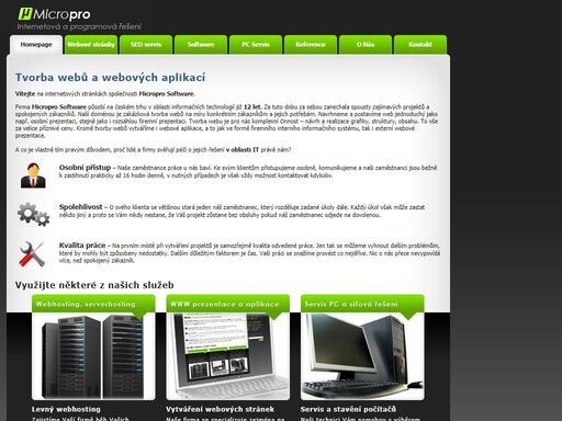naší specializací je zakázková tvorba webů, webových stránek, webových aplikací a informačních systémů.