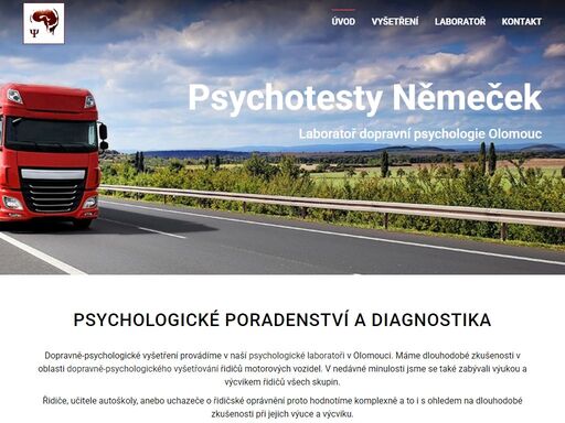 dopravně-psychologické vyšetření provádíme v naší psychologické laboratoři v olomouci. máme dlouhodobé zkušenosti v oblasti dopravně-psychologického vyšetřování řidičů motorových vozidel. v nedávné minulosti jsme se také zabývali výukou a výcvikem řidičů všech skupin.