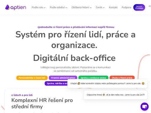 organizační a evidenční software pro personalistiku, řízení práce, administrativy, spolupráci lidí, office management, řízení provozu firem, lidí, projektů, majetku, zakázek, dodavatelů a úkolů. nahradí excelové evidence, usnadní práci z domova, vyřeší vnitřní komunikaci a sdílení informací. 