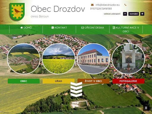 oficiální webové stránky obce drozdov