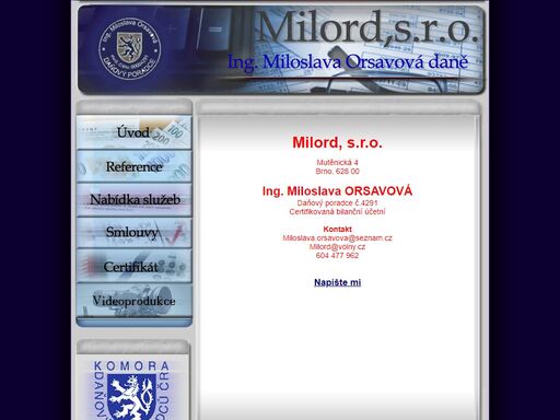 ing. miloslava orsavová poskytuje služby v oblasti daňového poradentství a účetnictví obecně.