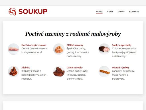 poctivé uzeniny z rodinné malovýroby