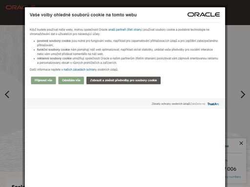 společnost oracle nabízí komplexní a plně integrovanou sadu cloudových aplikací a služeb platformy.
