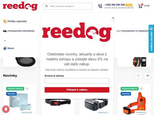 reedog.cz – prémiové chovatelské potřeby pro psy i kočky. přes 8.000 prémiových produktů - krmivo pro psy a kočky, boudy, pelíšky, obojky a tisíce dalších produktů.