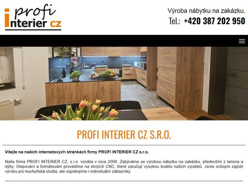 profi interier cz s.r.o. - výroba nábytku na zakázku.