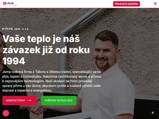 k-plyn, spol. s r.o. jsme rodinná firma z tábora s 30letou tradicí, specializující se na plyn, topení a fotovoltaiku. nabízíme certifikovaný servis a přístup k…