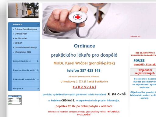 uzavření ordinace       
 v pátek  25. října  2024     
bude ordinace uzavřena - dovolená    
    
   
