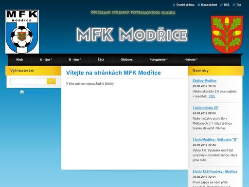 vítejte na stránkách mfk modřice!