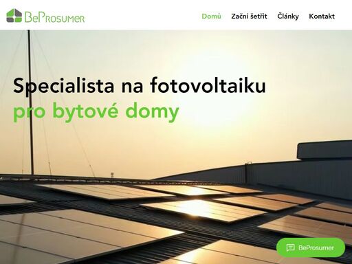 beprosumer nabízí komplexní služby v oblasti výstavby a správy fotovoltaických elektráren na bytových domech. sdílení elektřiny je budoucnost pro váš bytový dům.