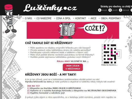 luštěnky.cz - křížovky a luštění pro všechny