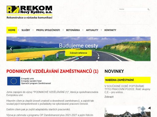  | rekonstrukce a výstavba komunikací