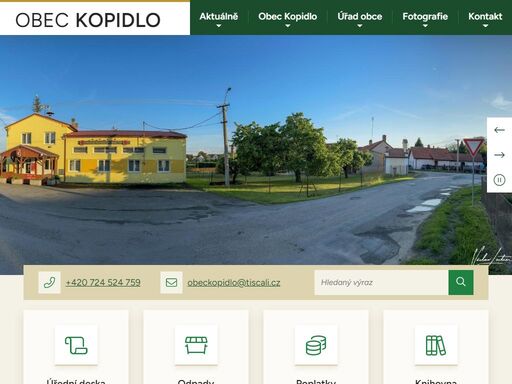 oficiální stránky obce kopidlo
