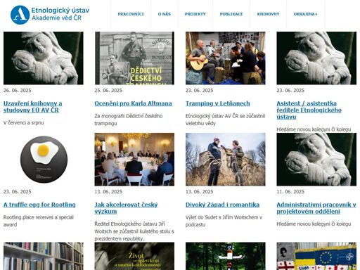 etnologický ústav akademie věd české republiky, veřejná neuniverzitní výzkumná instituce.