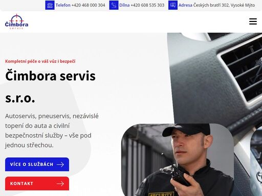 provozujeme autoservis a pneuservis. provádíme montáže, opravy a prodej nezávislého topení do auta. dále se zabýváme civilní bezpečnostní službou. sestavili jsme model ostrahy založený na nejmodernější technice a zkušených, tělesně i duševně schopných a všestranně proškolených zaměstnancích.