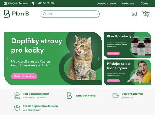 specialista na doplňky stravy pro psy a kočky. proč si vybrat zrovna nás?
z nepřeberného množství prodávaných produktů a značek jsme pro vás předvybrali pouze dle nás kvalitní a ověřené produkty.