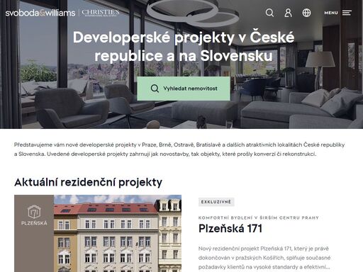 svoboda & williams – realitní kancelář praha, brno. byty, rodinné domy, komerční nemovitosti, sdílené kanceláře. prodej, pronájem, správa nemovitostí.