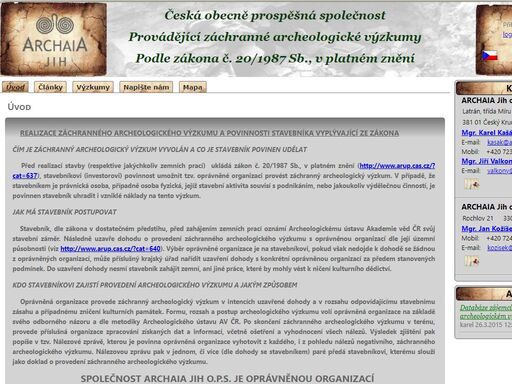 www.archaiajih.cz