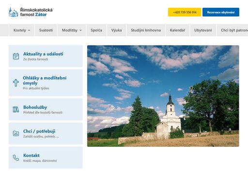 webové stránky zátorské římskokatolické farnosti. aktuality ze života farnosti, historie, program bohoslužeb, fotogalerie, ohlášky.