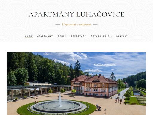 apartmány luhačovice se nachází v rodinné vile v klidné části nedaleko centra města i lázní, které jsou proslulé svými léčivými minerálními prameny, voňavými lázeňskými oplatky a nezaměnitelnou lidovou architekturou dušana jurkoviče. naše apartmány jsou ideálním místem pro rodinu i páry, milovníky lázní, pěší turistiky, cyklistiky i přírody jako...