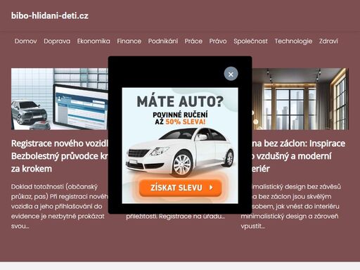 online magazín zaměřený na péči o děti a témata spojená s rodičovstvím. inspirace, rady a zkušenosti pro moderní rodiče na bibo-hlidani-deti.cz.