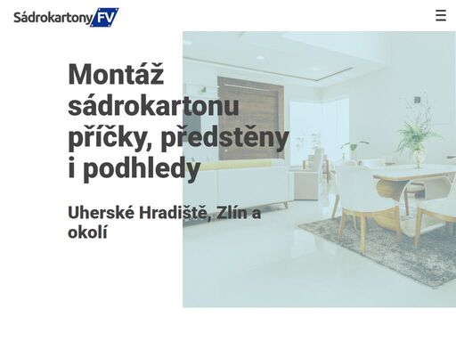 sádrokartony  uherské hradiště, zlínský kraj, montáž sádrokartonu, sádrokartony vaněk