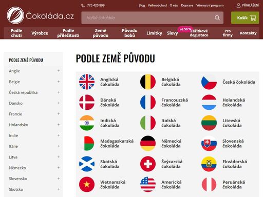 e-shop s kvalitními bean-to-bar čokoládami z celého světa. najdete u nás tabulky, čokoládu na vaření i pralinky a doručíme vám je po celé čr i slovensku.