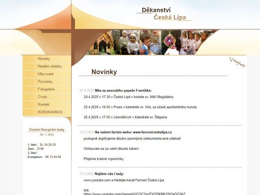 stránky děkanství české lípy