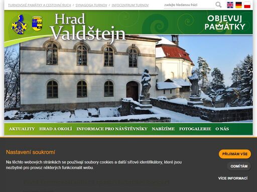 v srdci českého ráje, v kraji divukrásných skal stojí hrad valdštejn. přijměte prosím naše pozvání!